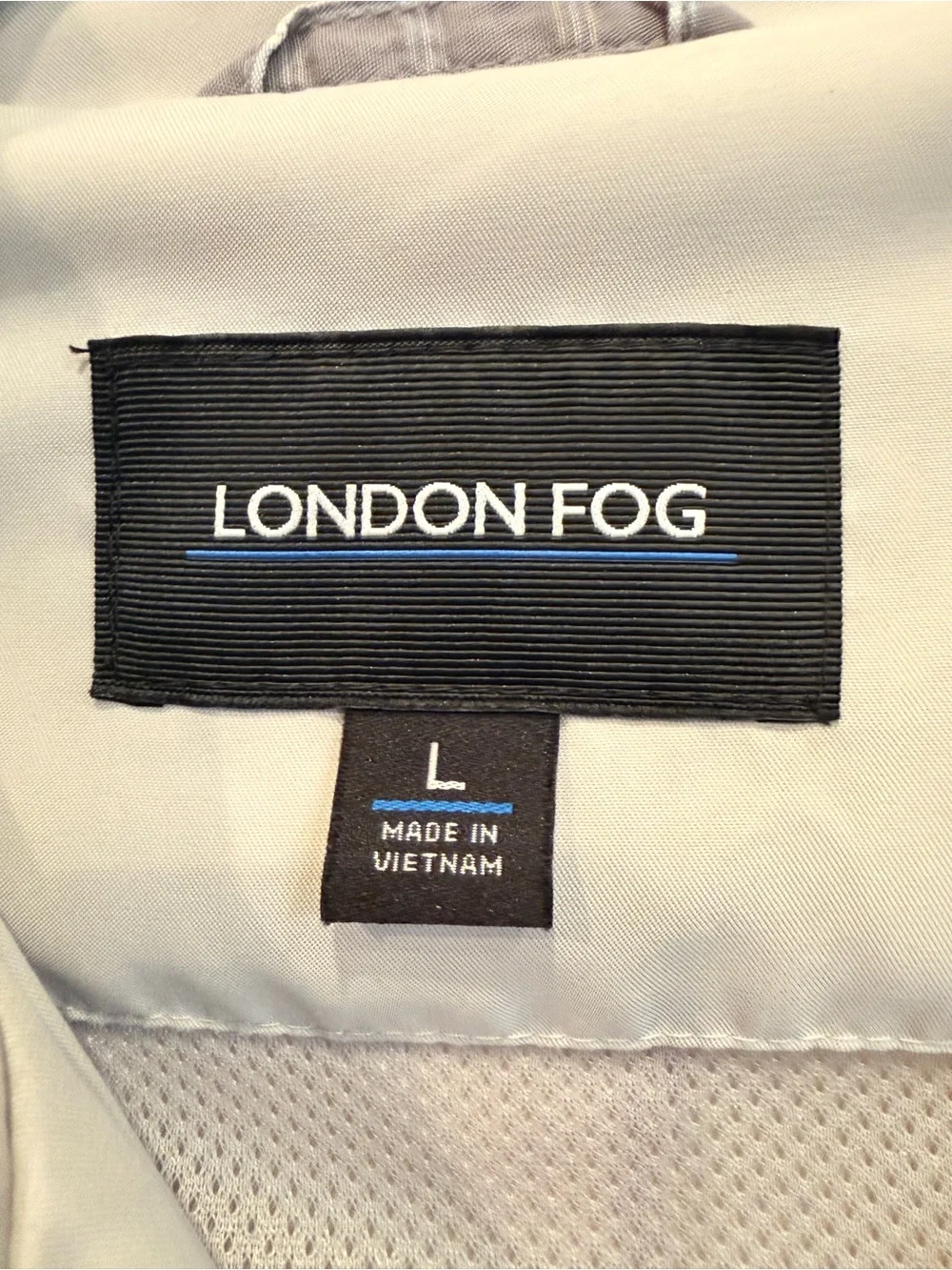 London Fog Men’s Cream Lightweight Blouson Harrington Jacket Size L
